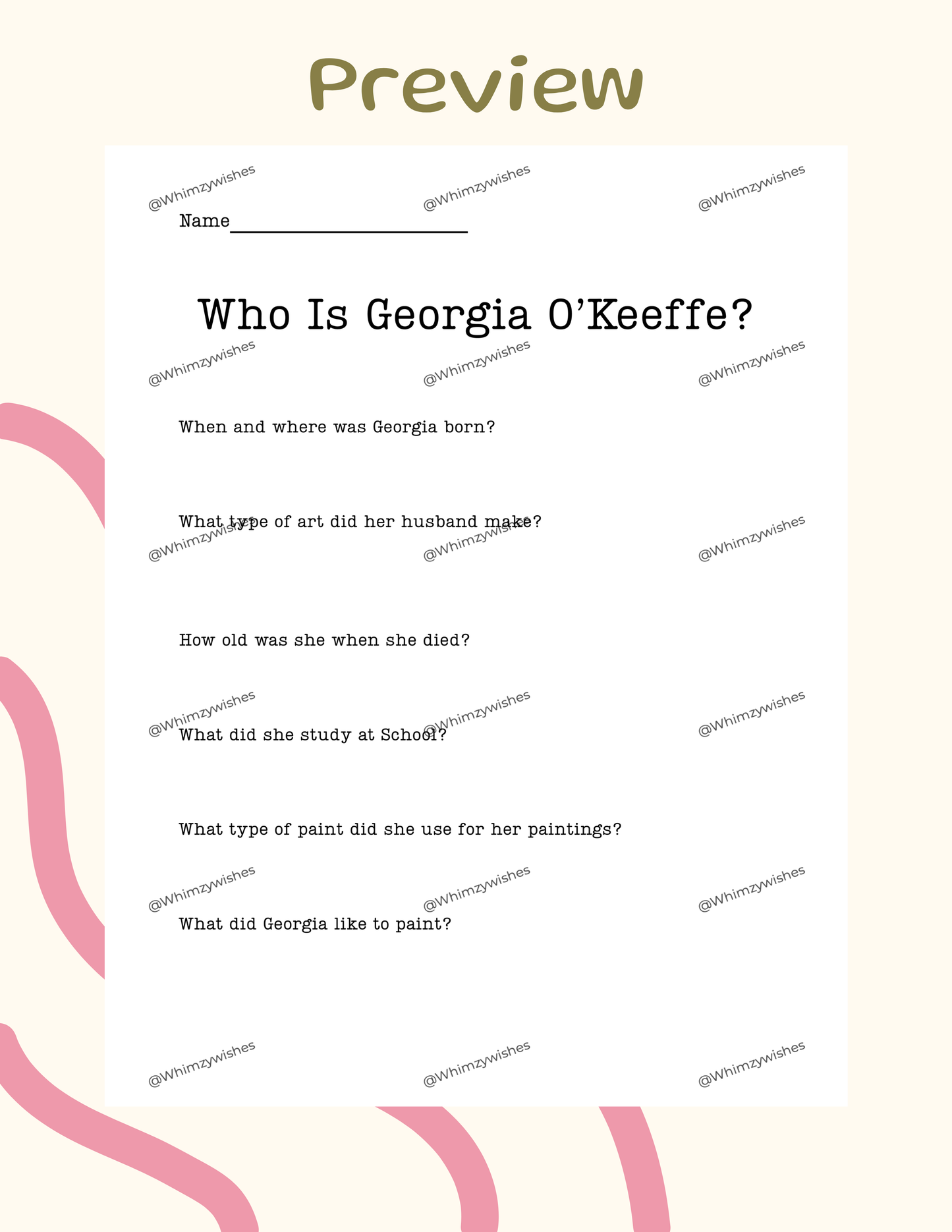 Georgia O'Keeffe Middle School Lesson Plan