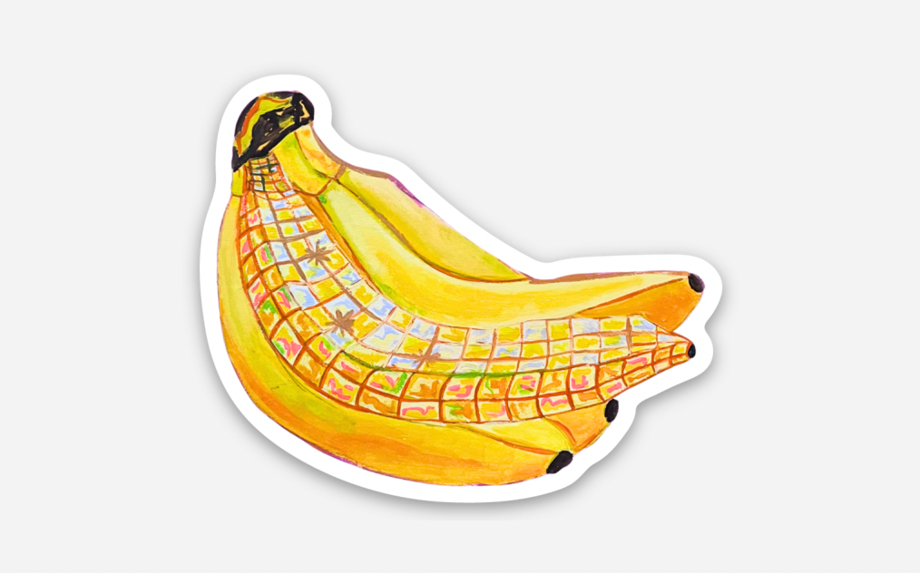 Disco Banana Sticker