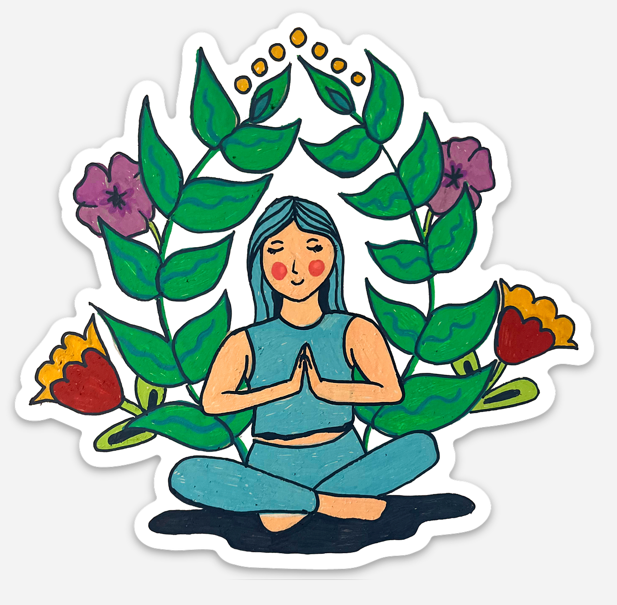 Namaste Yogi Sticker